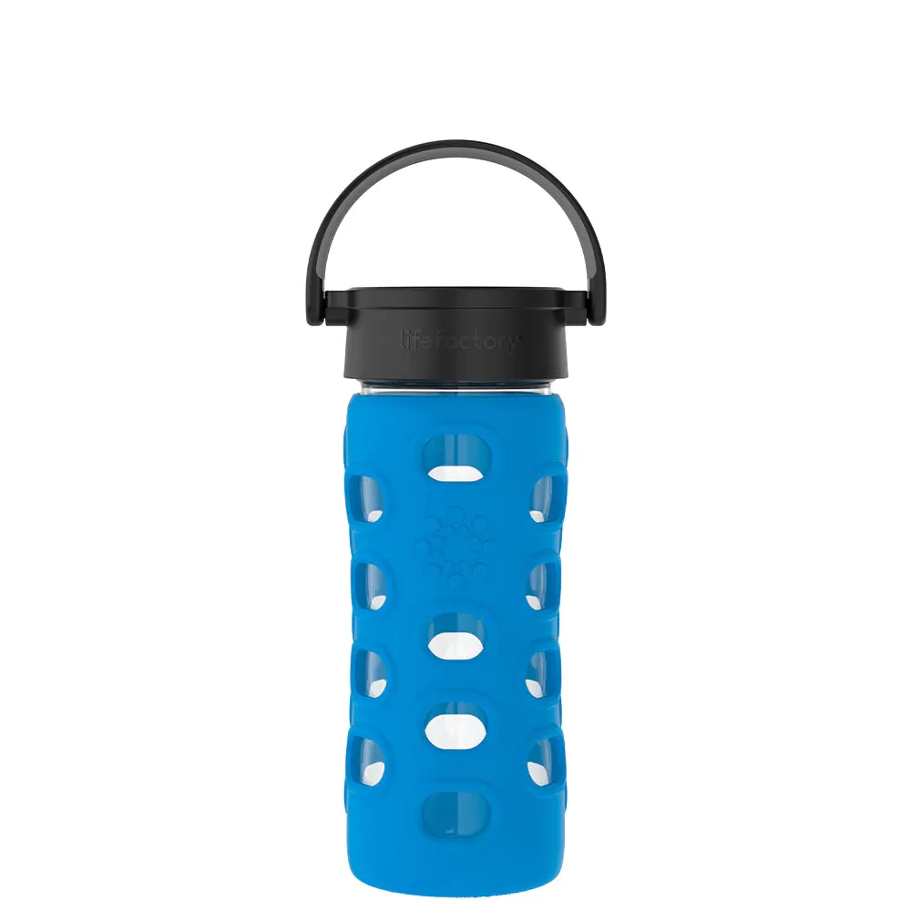 LifeFactory 12oz Glass Water Bottle - Cobalt Blue