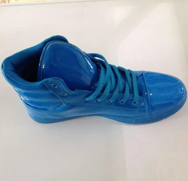 Lighted Candy Color High-top Shoes Men Women's Fashion Shoes Flat Platform Shoes Couple Shoes XWB001