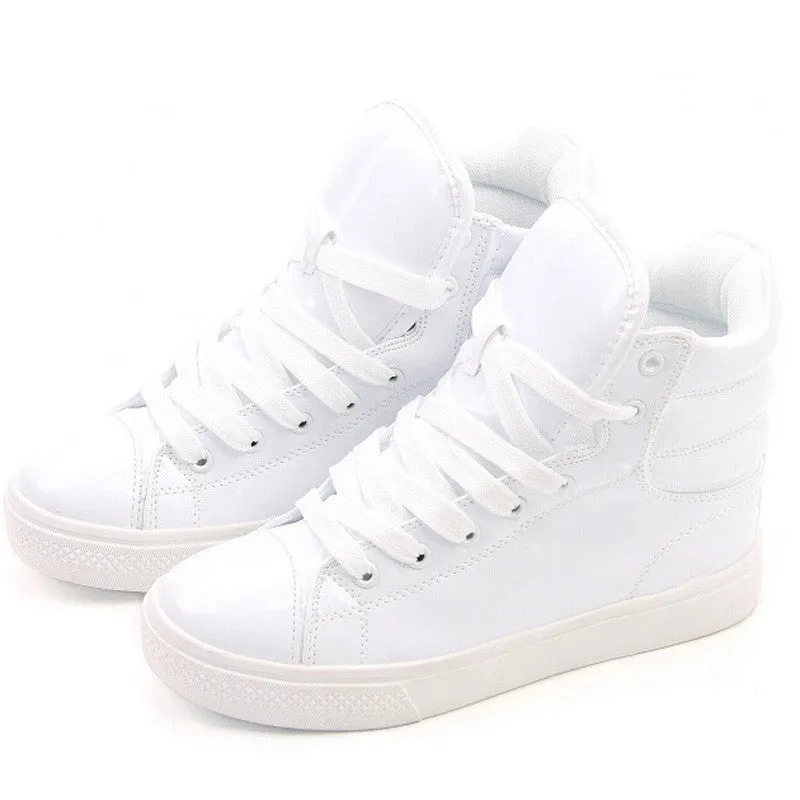 Lighted Candy Color High-top Shoes Men Women's Fashion Shoes Flat Platform Shoes Couple Shoes XWB001