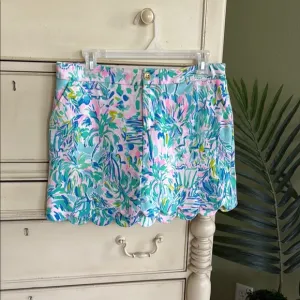 Lilly Pulitzer Colette Knit Skort Blue Ibiza Cabana Cocktail size 4