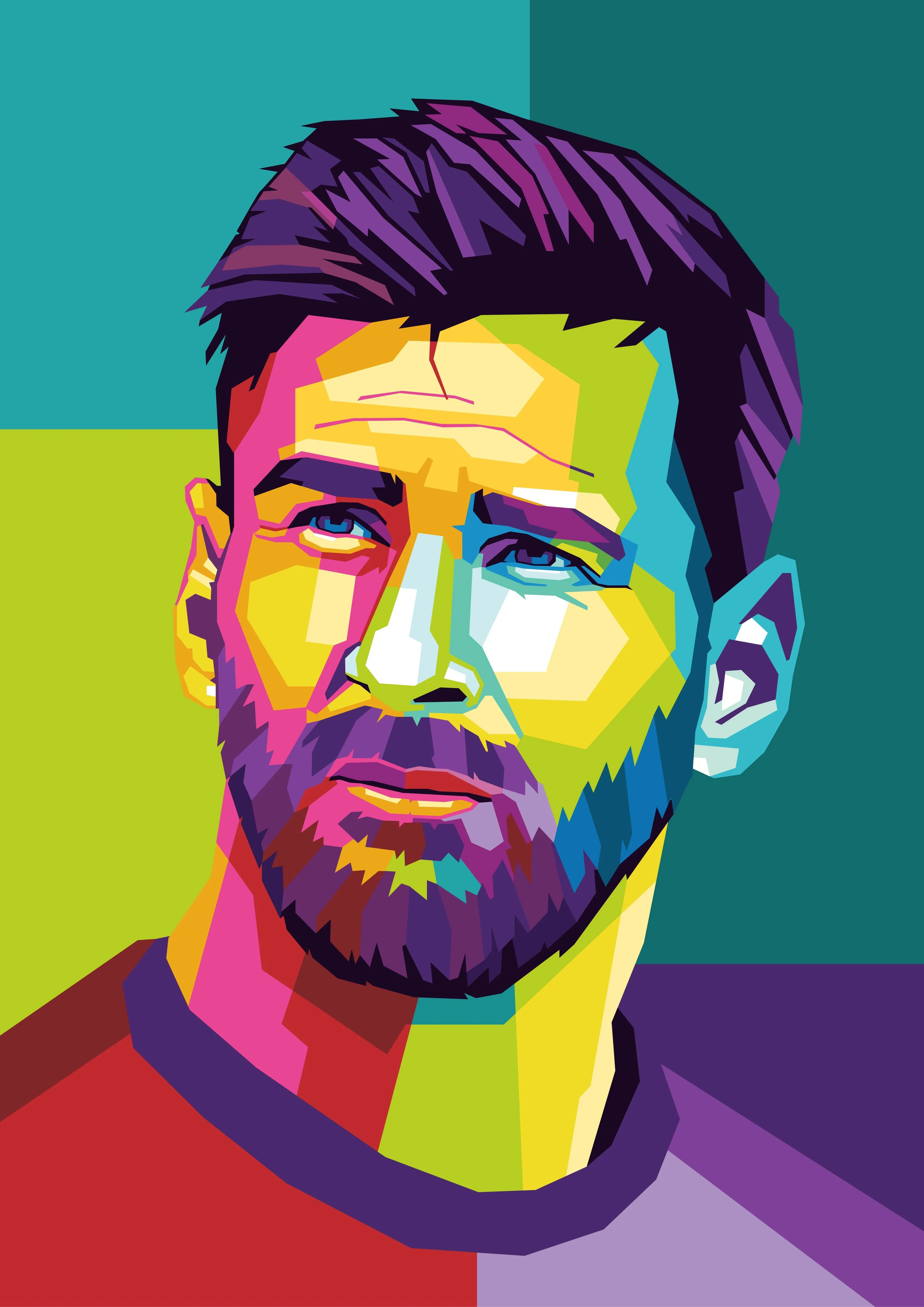Lionel Messi Pop Art