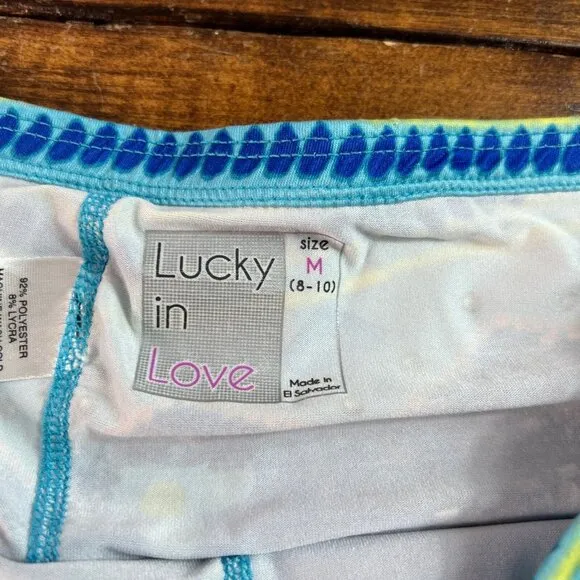 Lucky In Love Skort size Medium Golf Tennis Pickleball Layered Ruffles Colorful