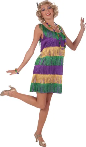 Mardi Gras Flapper Adult  Costume
