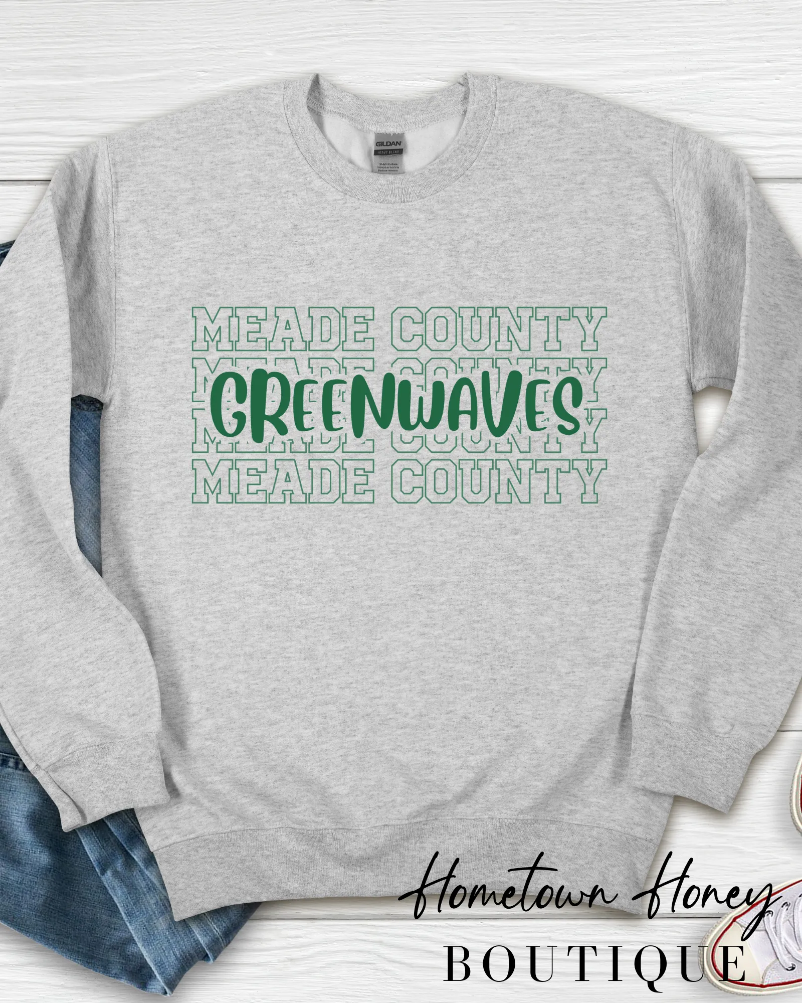 Meade County Greenwaves Sweatshirt Graphic Tee