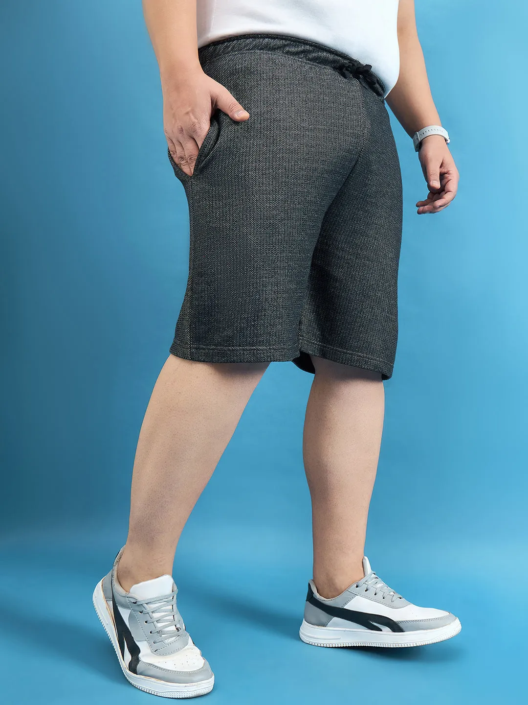 Men Plus Size Kido Multicolor Solid Shorts