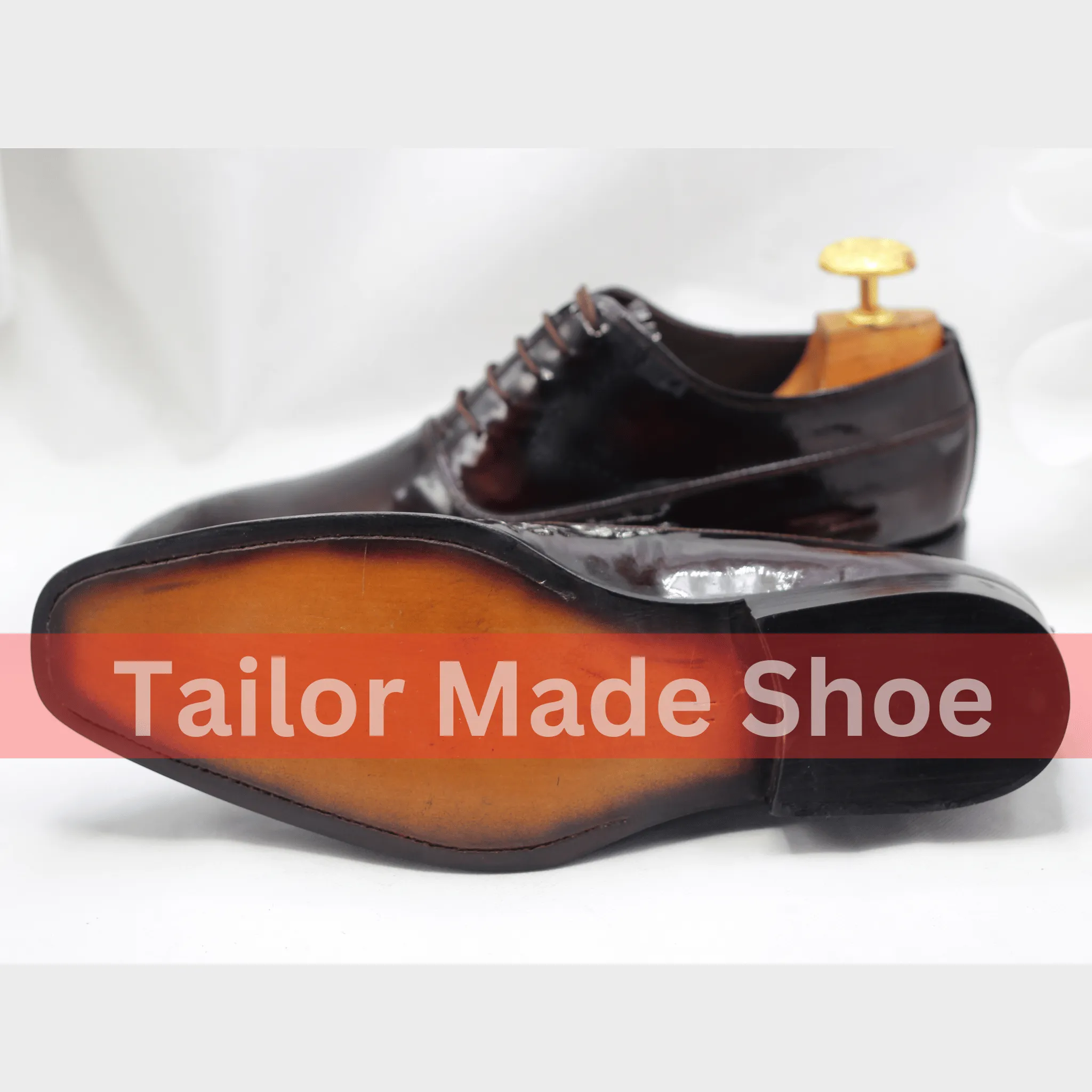 Men's Burgundy Patent Leather Oxford Shoes – Classic Elegance ustom-Made Burgundy Oxford Shoes – Luxury Men's Footwear