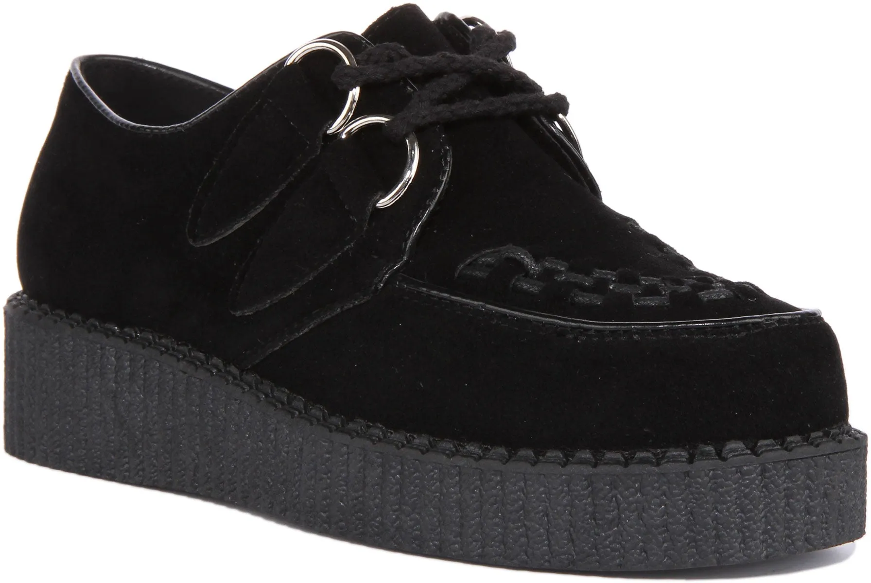 Mens Creeper Double In Black Mono For Men