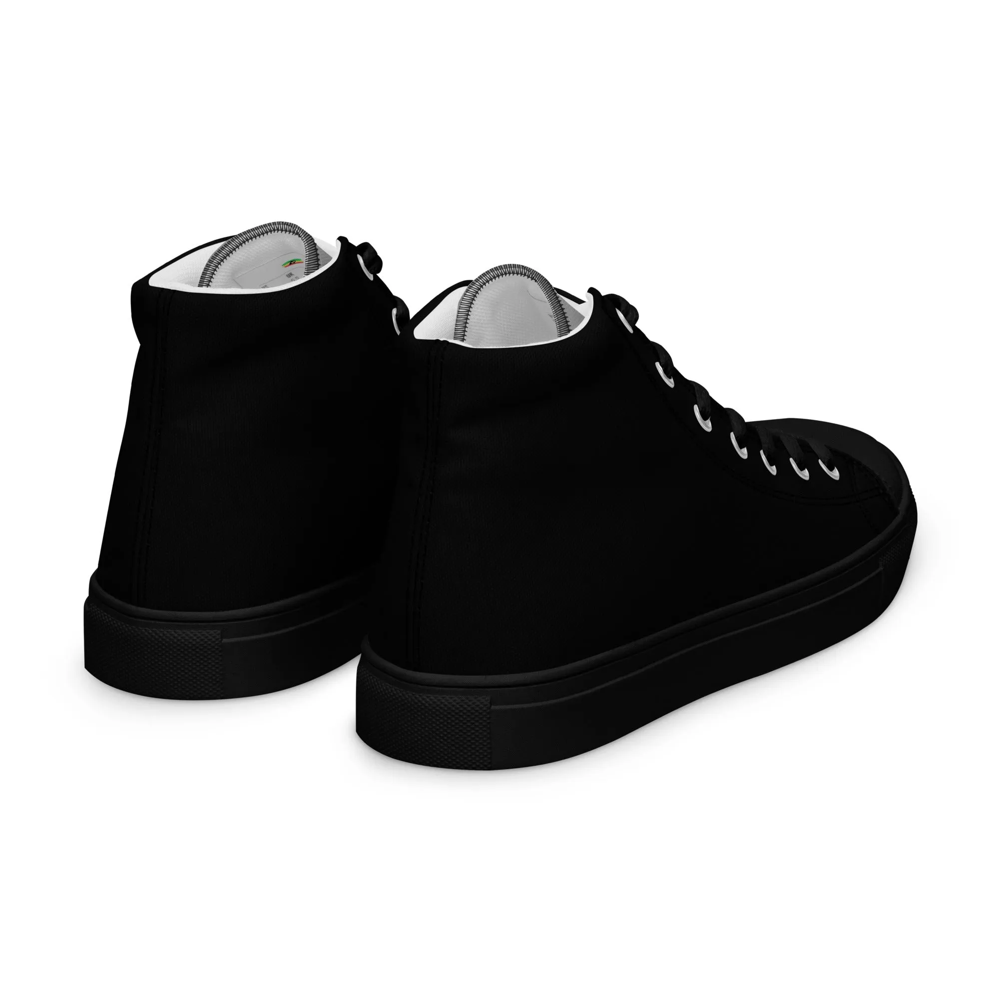 Men’s high top canvas shoes