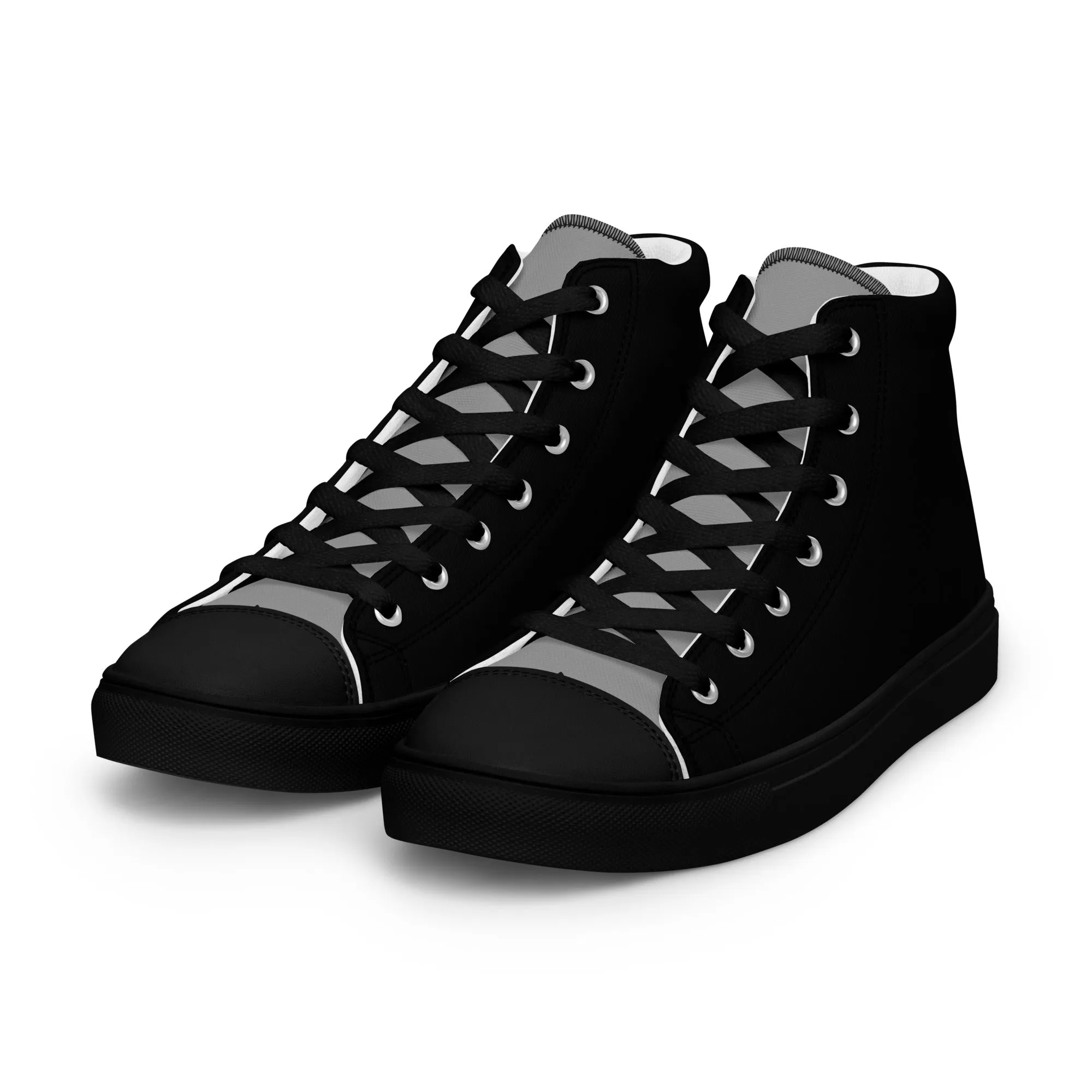 Men’s high top canvas shoes