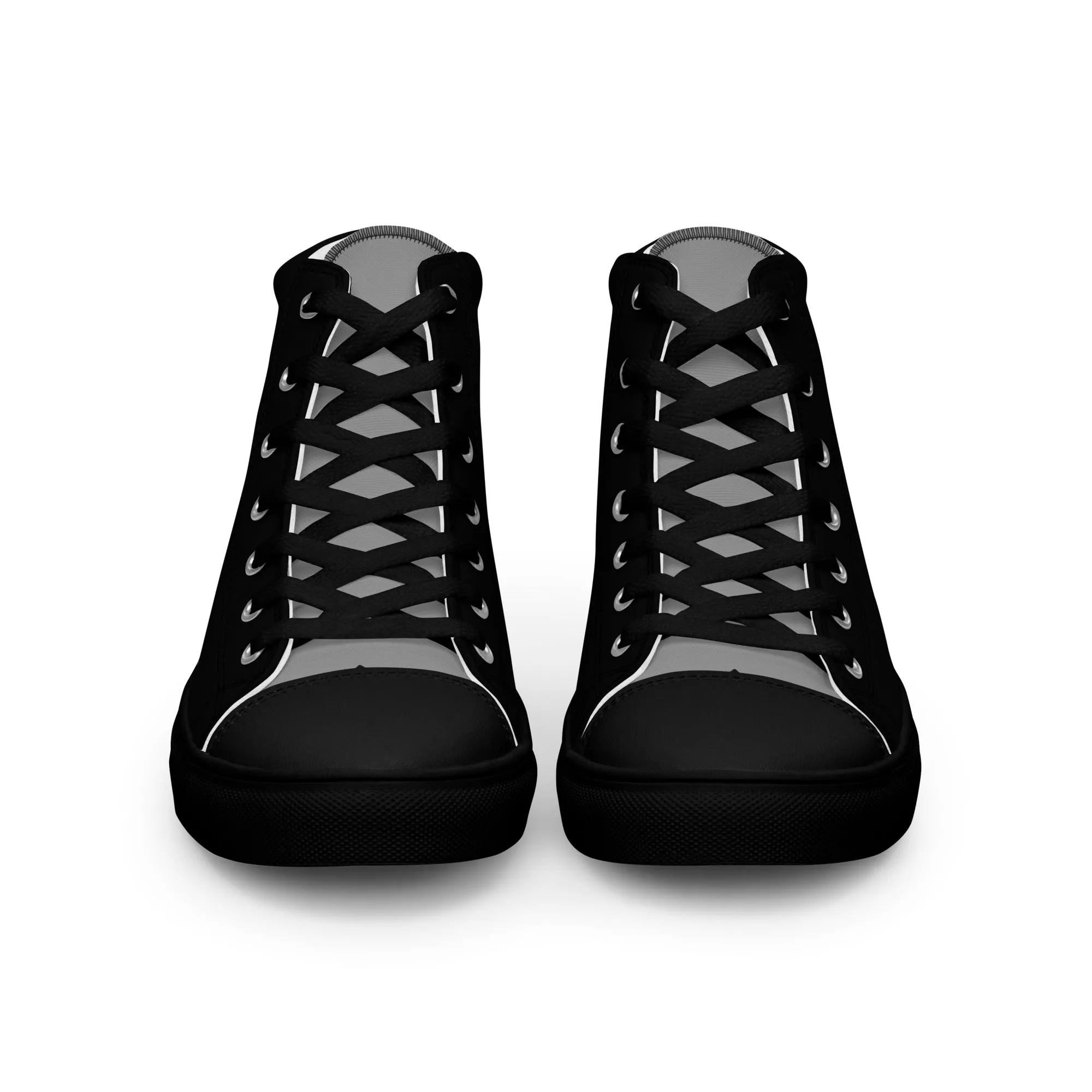 Men’s high top canvas shoes