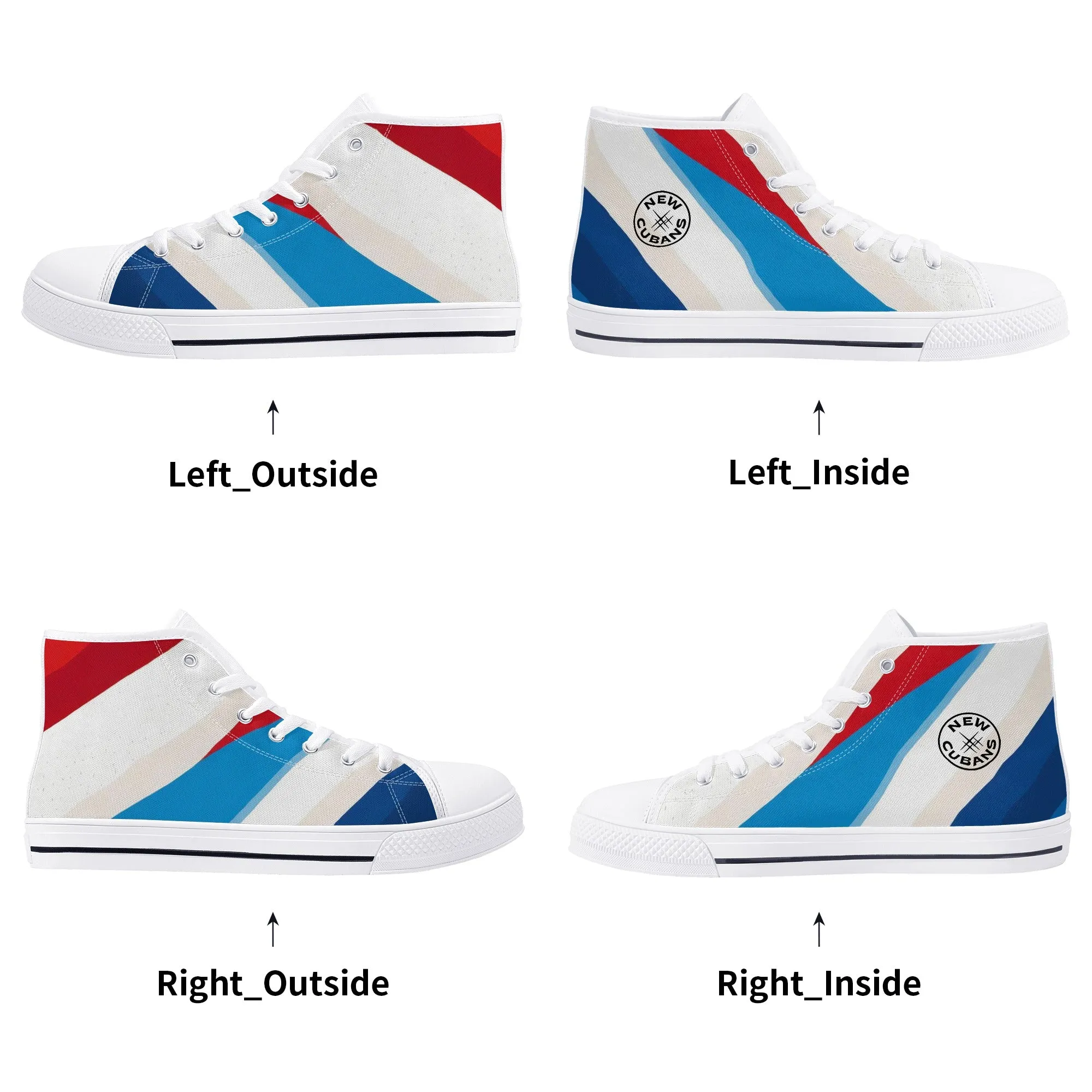 Mens High Top Canvas Shoes