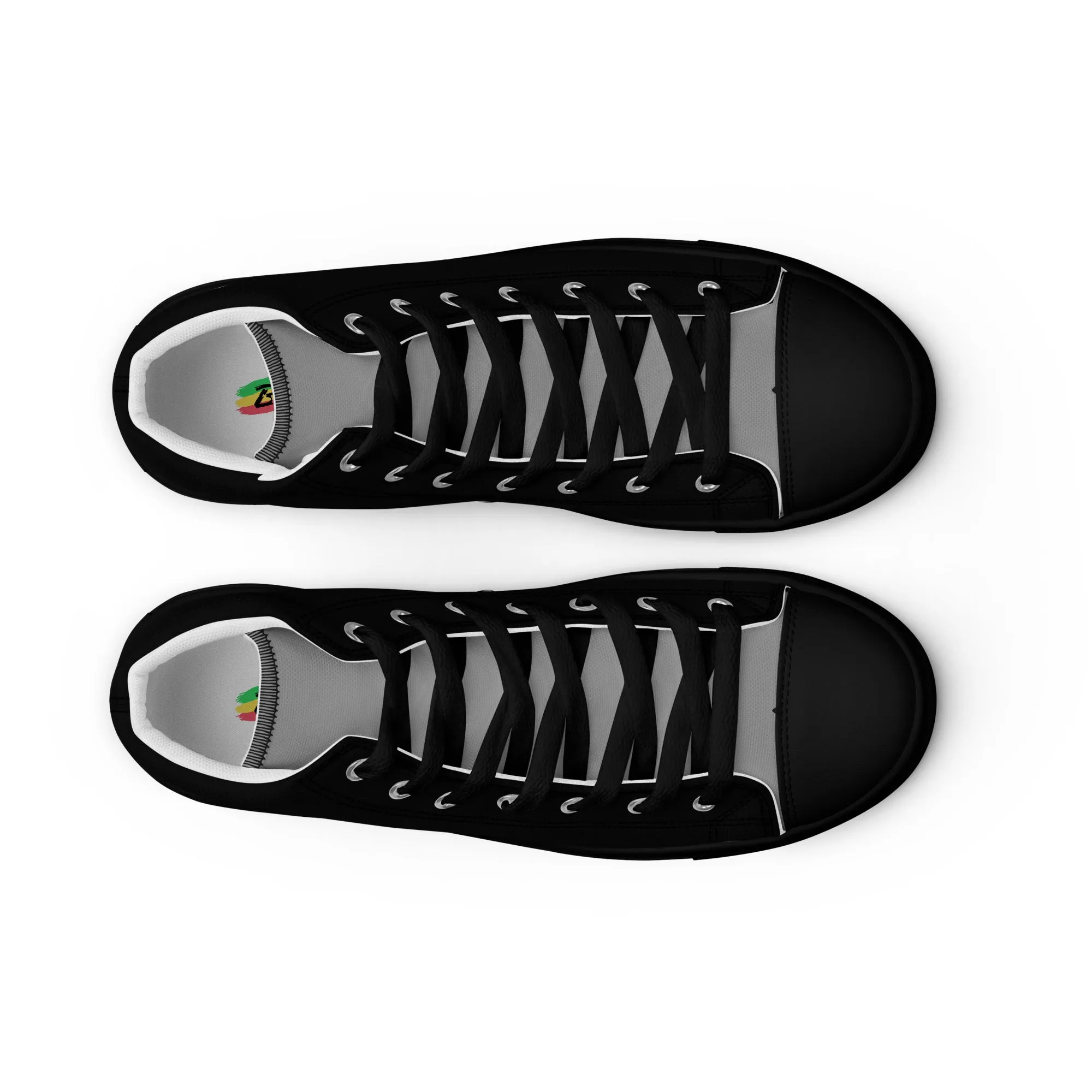 Men’s high top canvas shoes