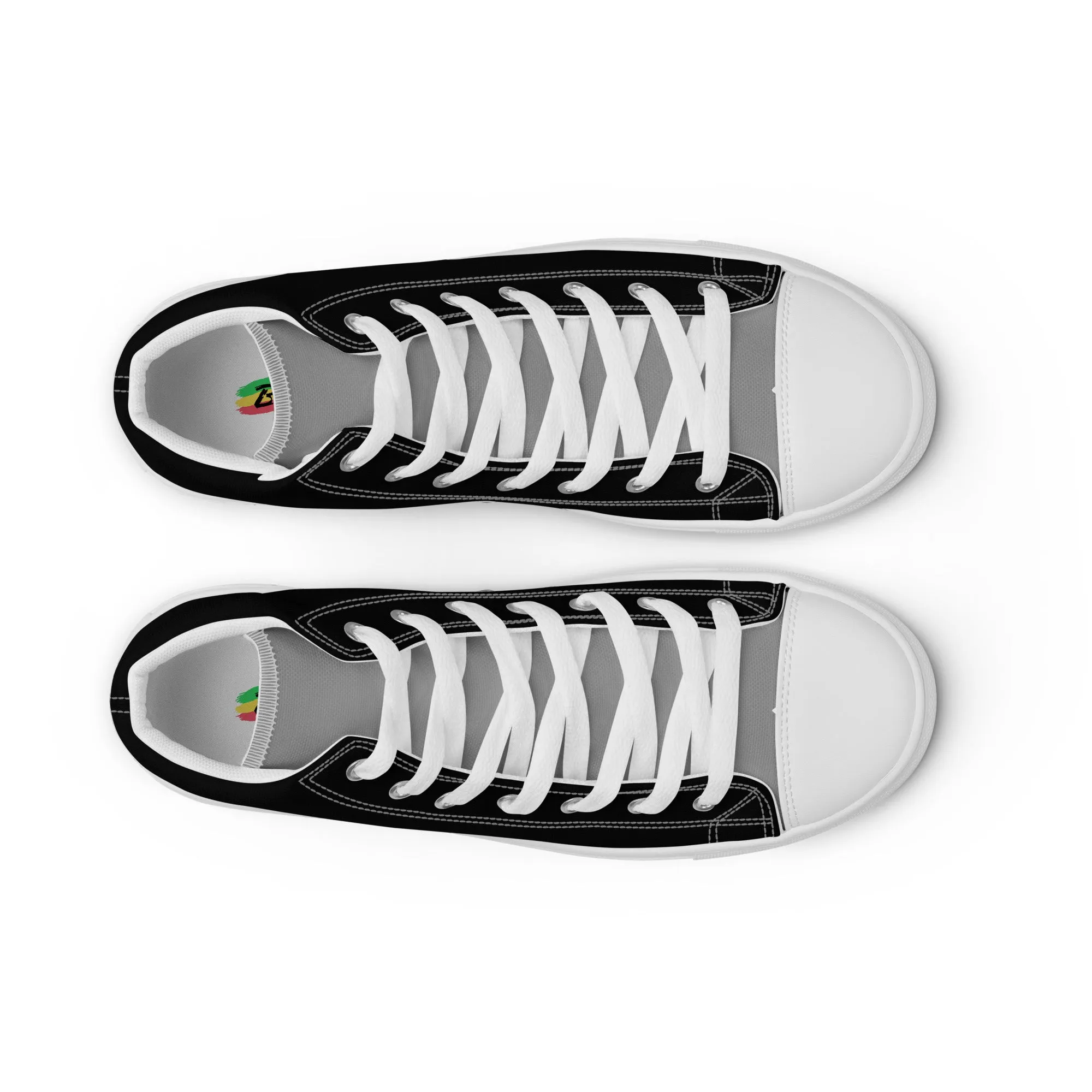 Men’s high top canvas shoes