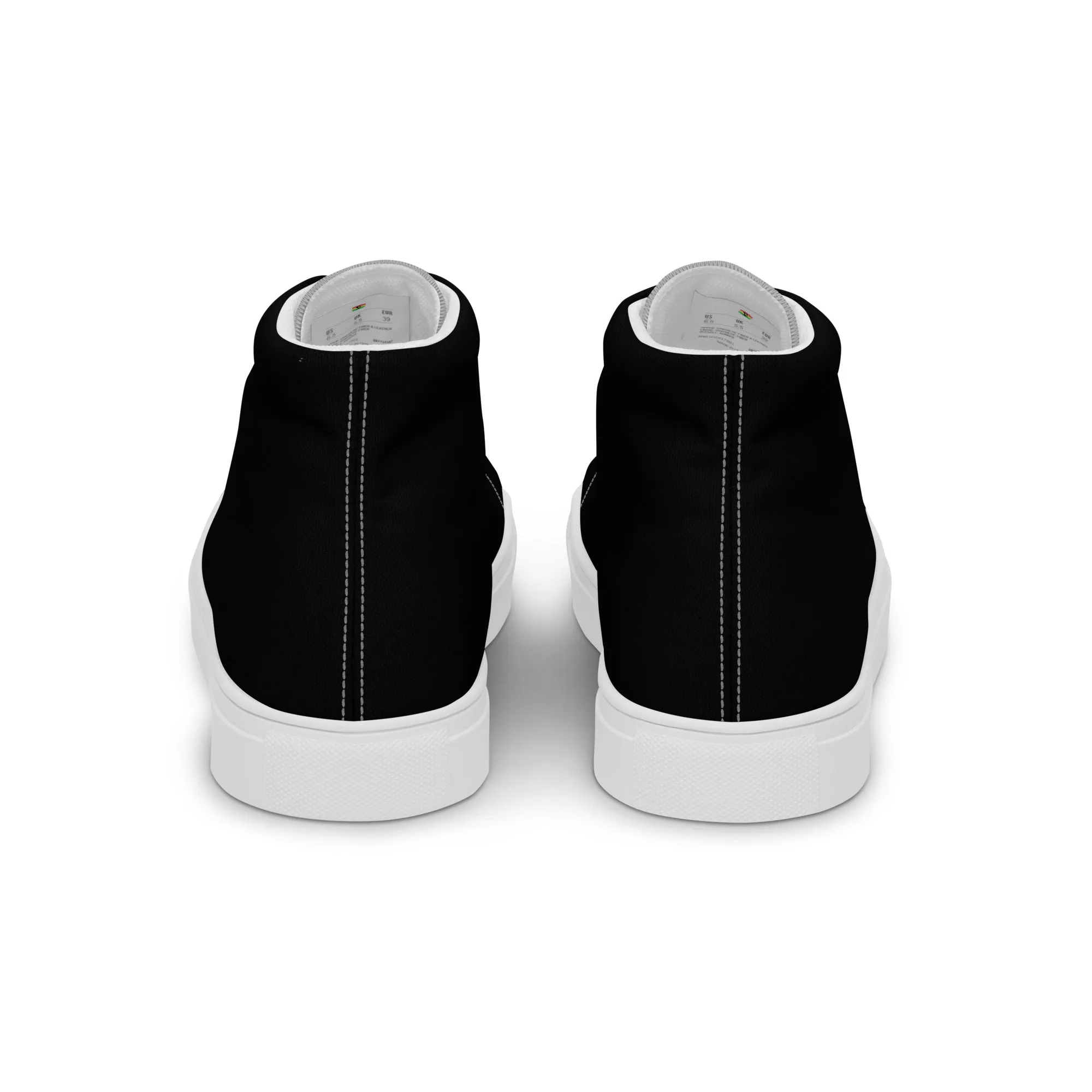 Men’s high top canvas shoes