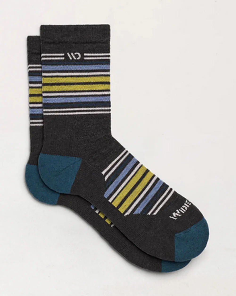 Men’s Multi Stripe Cushioned Micro Crew Socks - 9005