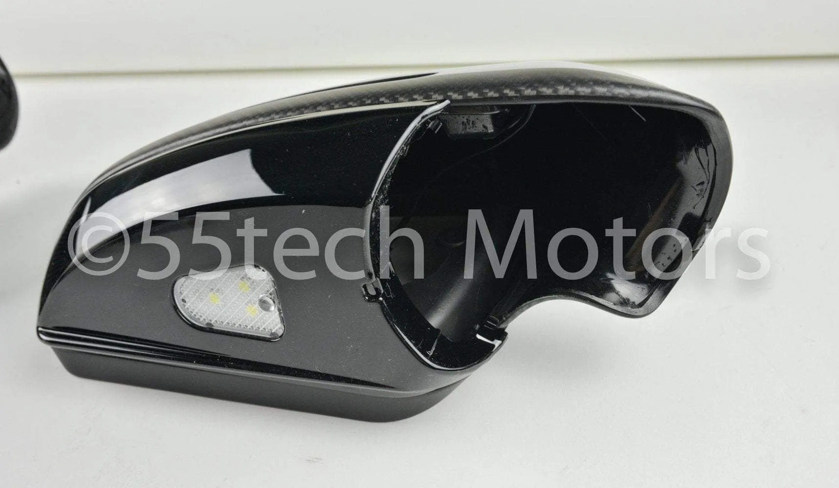 Mercedes W204 2008~2009 Carbon Fiber CF Mirror Covers /Black / Silver / White / Chrome