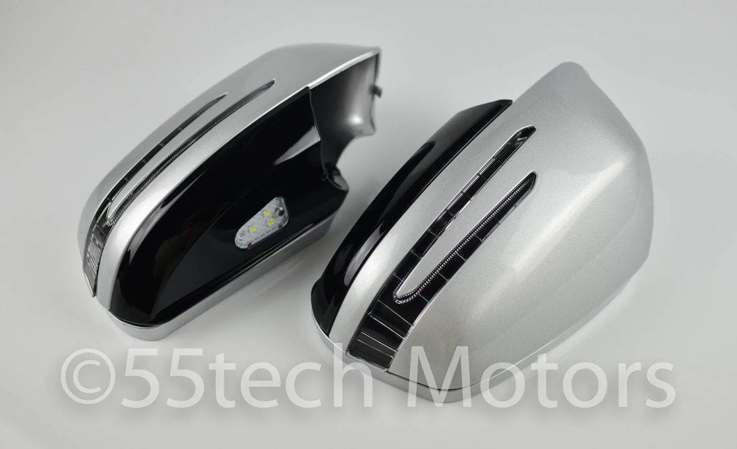 Mercedes W204 2008~2009 Carbon Fiber CF Mirror Covers /Black / Silver / White / Chrome