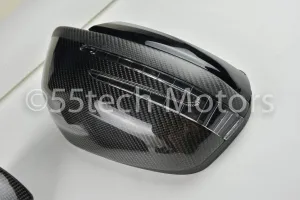 Mercedes W204 2008~2009 Carbon Fiber CF Mirror Covers /Black / Silver / White / Chrome