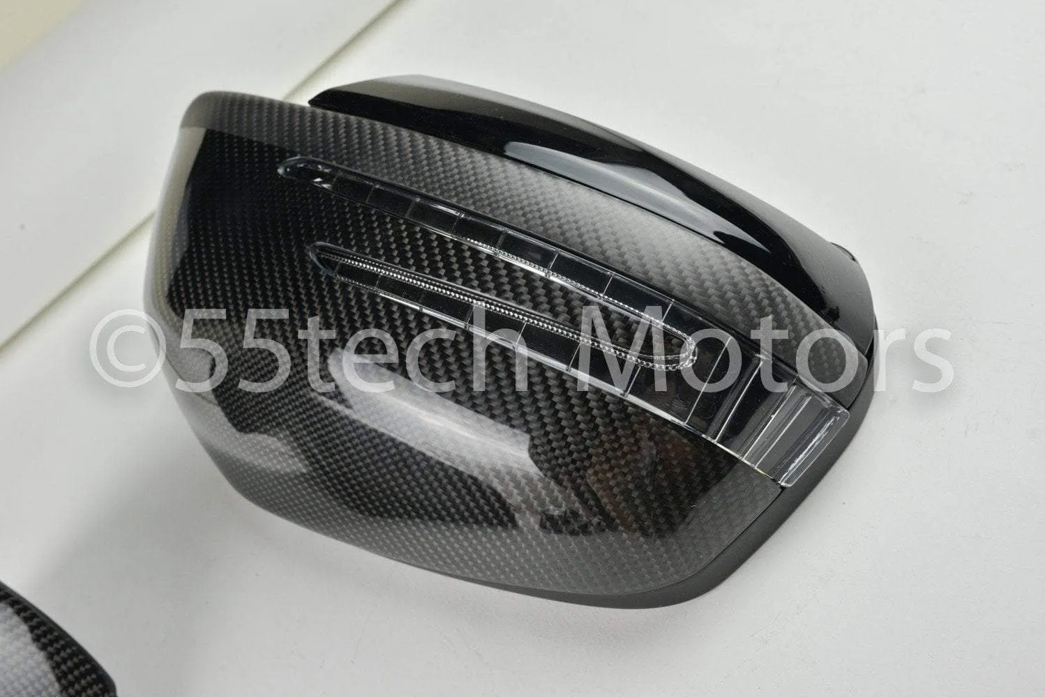 Mercedes W204 2008~2009 Carbon Fiber CF Mirror Covers /Black / Silver / White / Chrome