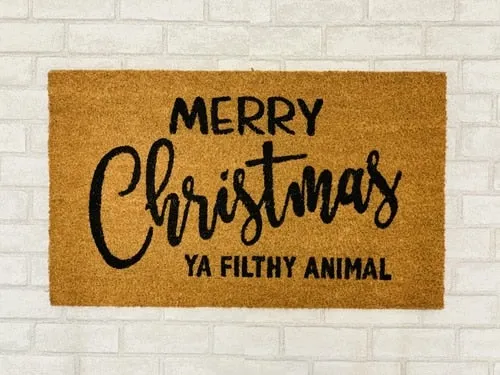 Merry Christmas Ya Filthy Animal Door Mat