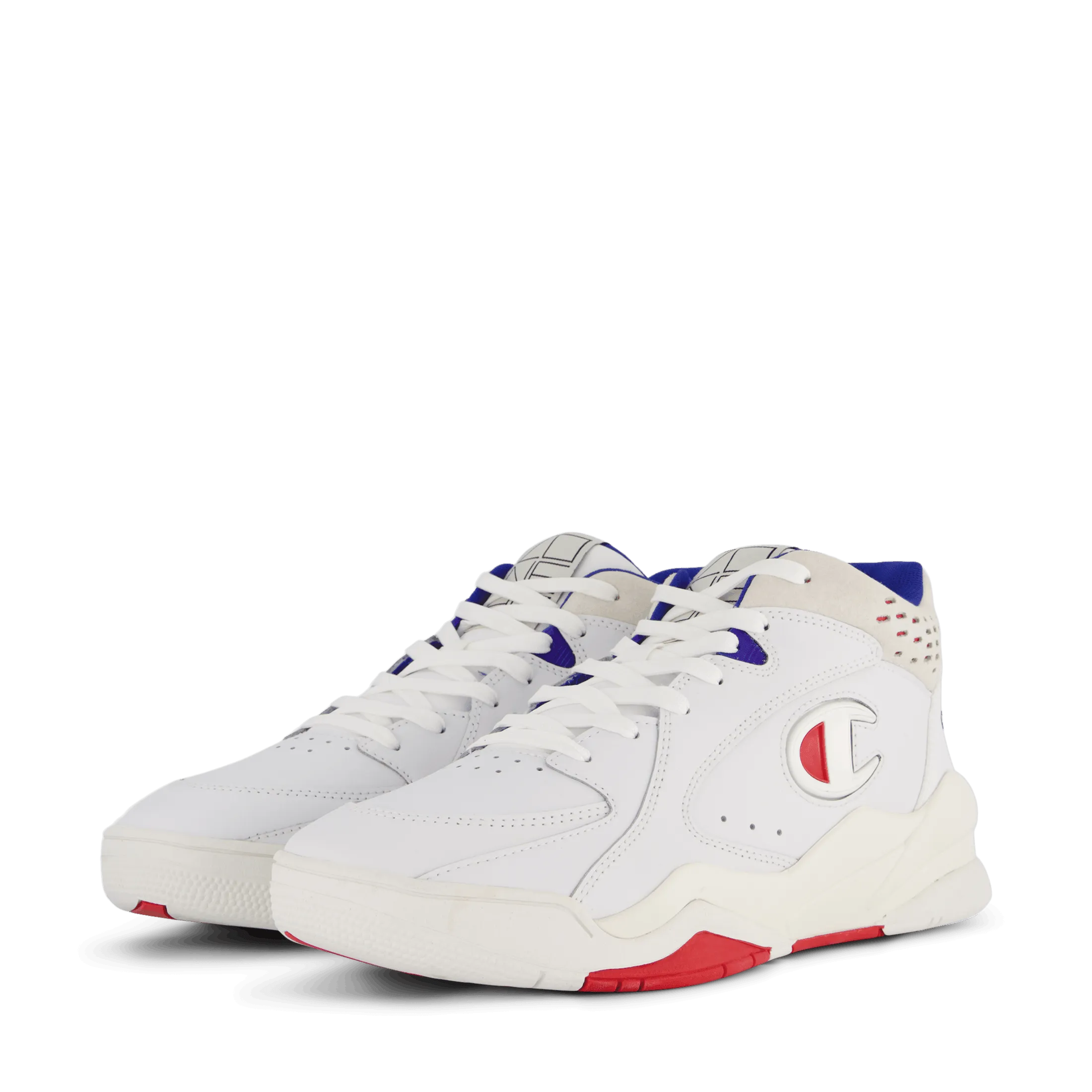 Mid Cut Shoe Z90 White/royalblue/red