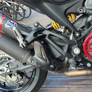 Modified Temi Exhaust Heat Shield Dedicated Fairing For Ducati Monster 1200 821 950 2023 Full Carbon Fiber 100%