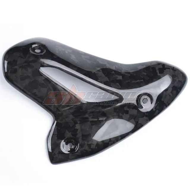 Modified Temi Exhaust Heat Shield Dedicated Fairing For Ducati Monster 1200 821 950 2023 Full Carbon Fiber 100%