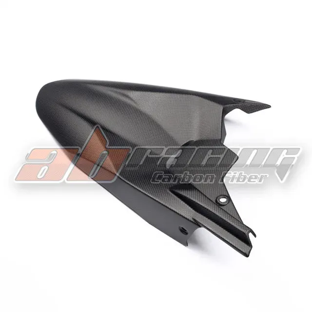 Motorcycle Black Rear Fender Tire Mudguard Cover For Ducati Multistrada 1200 2016-2017 Carbon Fiber Twill