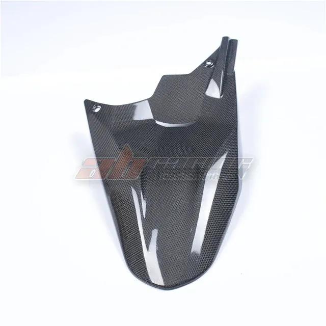 Motorcycle Black Rear Fender Tire Mudguard Cover For Ducati Multistrada 1200 2016-2017 Carbon Fiber Twill
