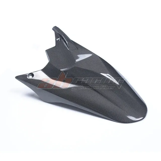 Motorcycle Black Rear Fender Tire Mudguard Cover For Ducati Multistrada 1200 2016-2017 Carbon Fiber Twill