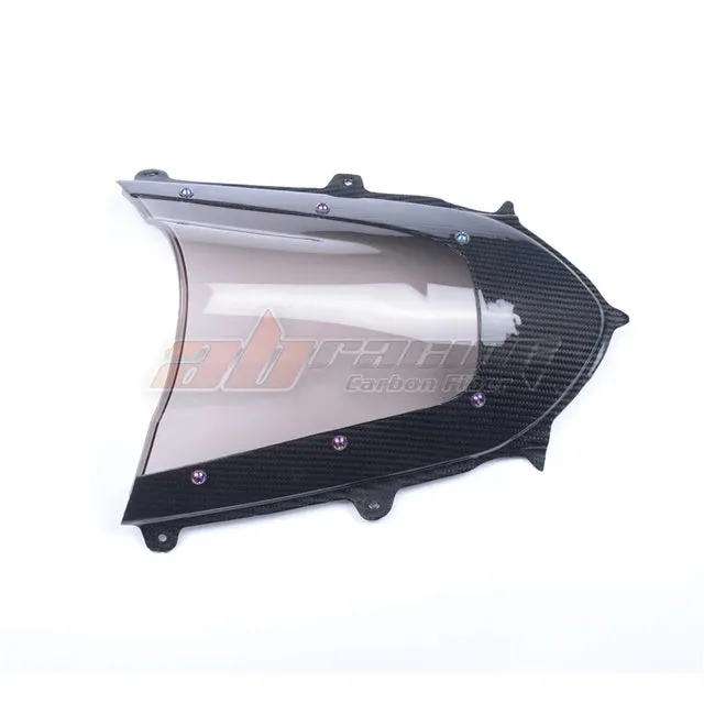 Motorcycle Windscreen Wind Screen Sheild Cover With The For Yamaha Yzf R6 2017 -2020 Full Carbon Fiber 100% Twill