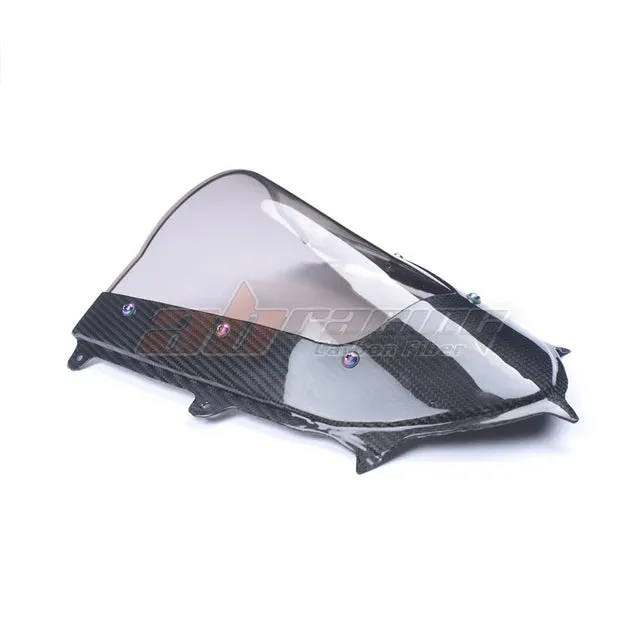 Motorcycle Windscreen Wind Screen Sheild Cover With The For Yamaha Yzf R6 2017 -2020 Full Carbon Fiber 100% Twill