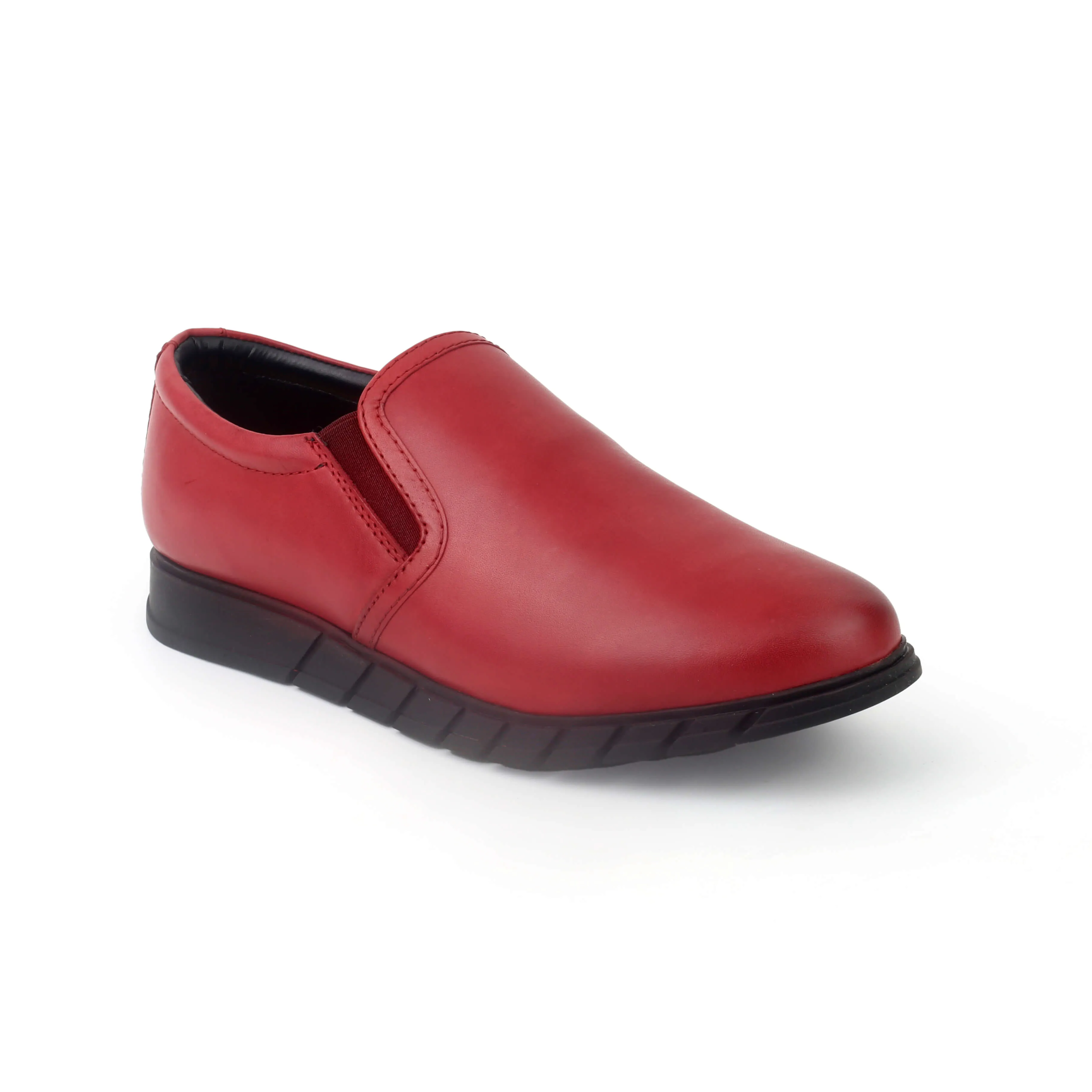 Mova Women's Comfort Fit Leather SlipOns LD65 - Red