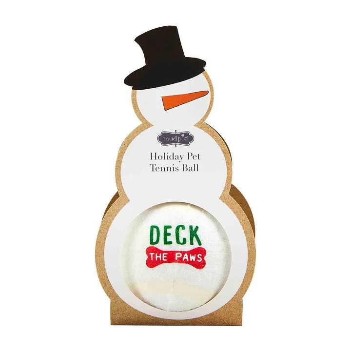Mud Pie Holiday Dog Tennis Ball