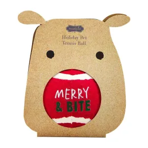 Mud Pie Holiday Dog Tennis Ball