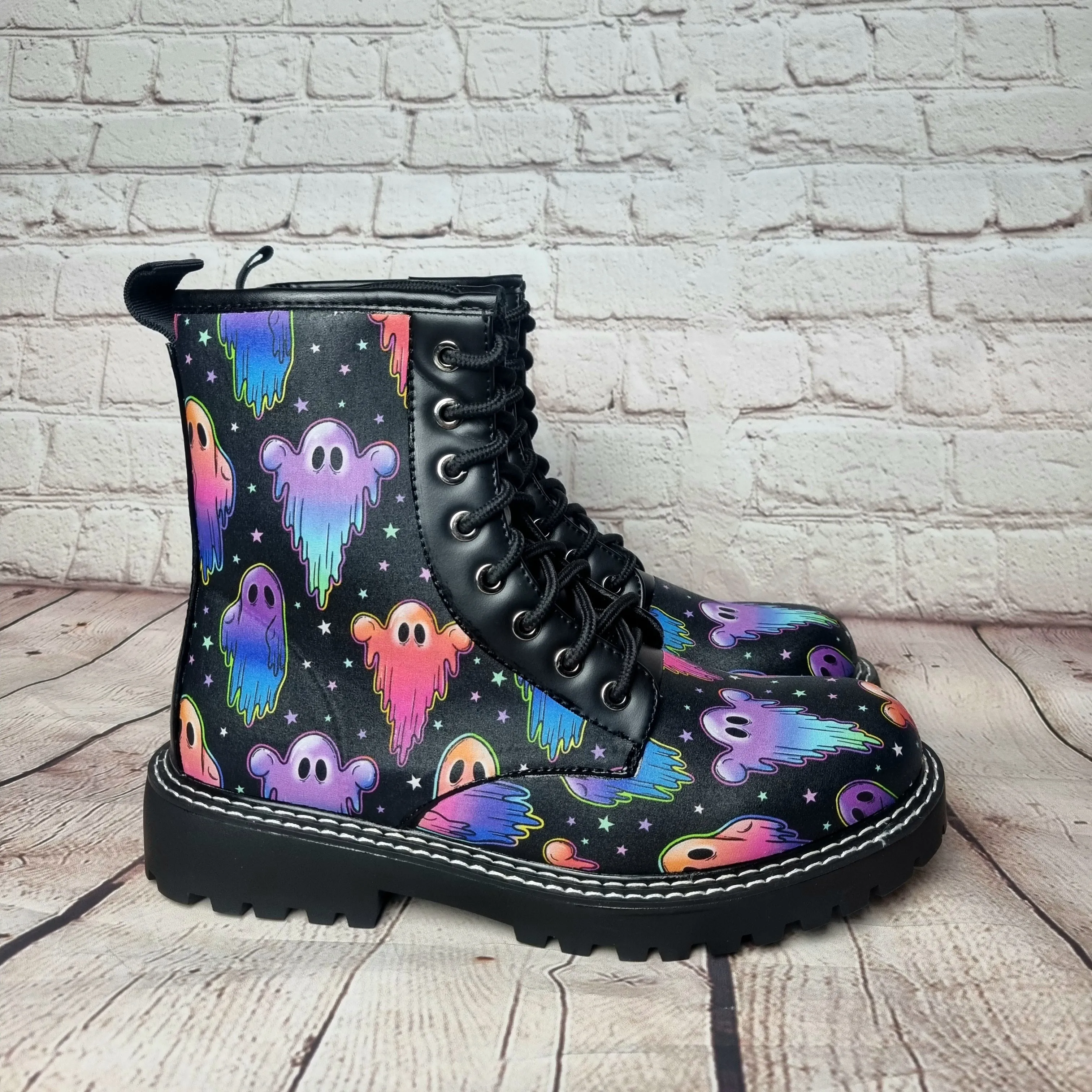 Neon Ghost ankle Boots