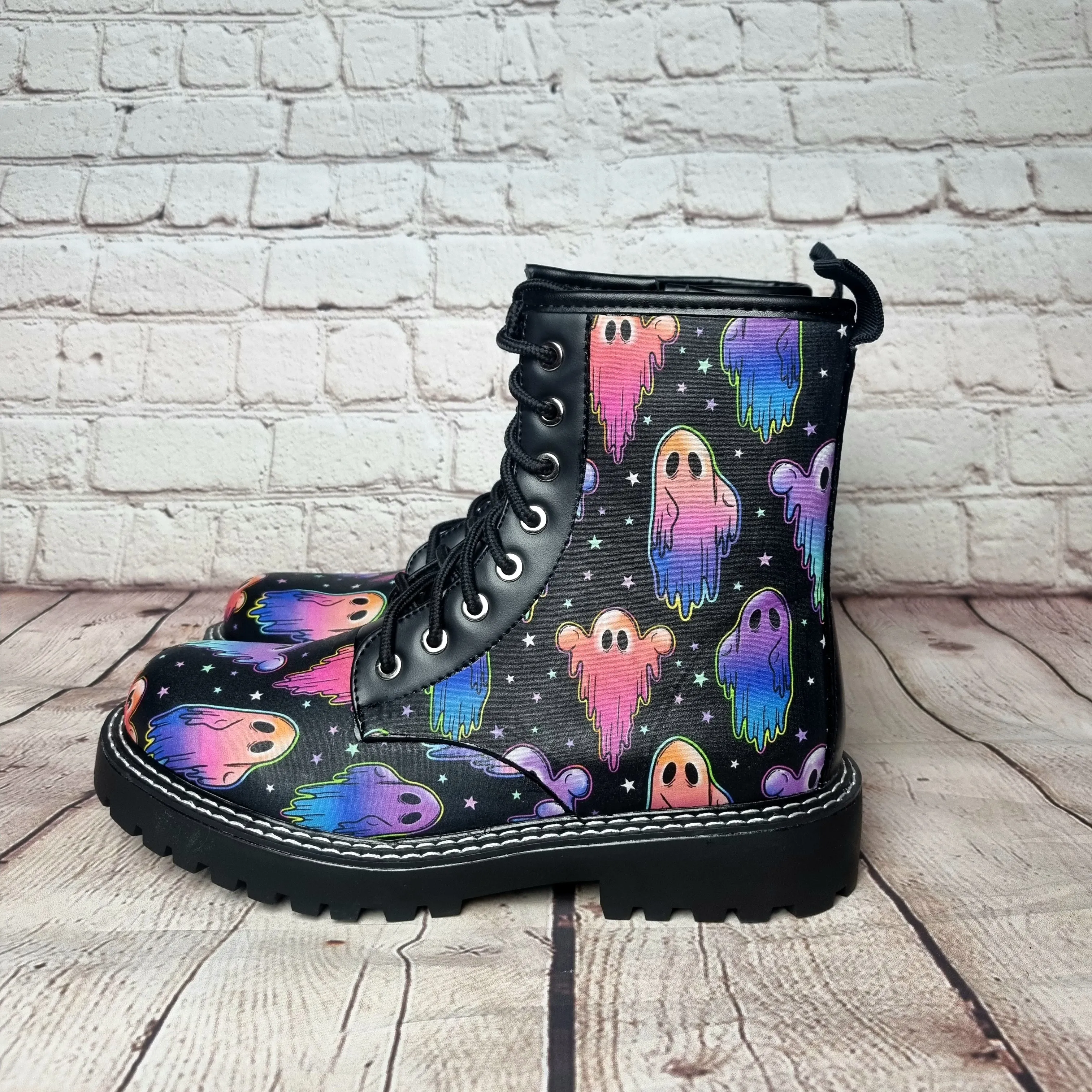 Neon Ghost ankle Boots