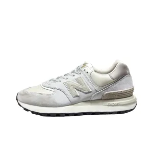 New Balance 574 Sport Shoes Suede Grey Color For Men