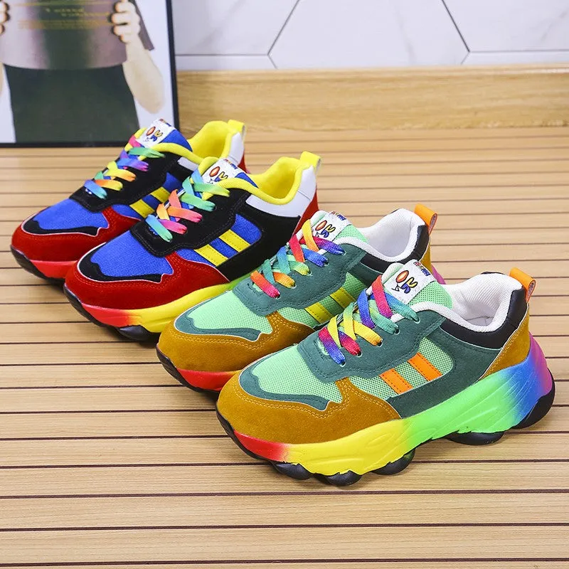 New Outdoor Tênis Feminino Colorful Comfort Shoes