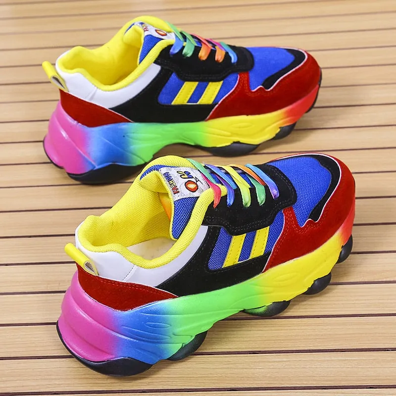 New Outdoor Tênis Feminino Colorful Comfort Shoes