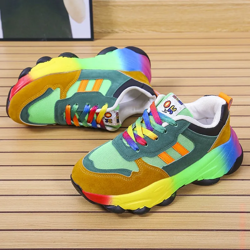 New Outdoor Tênis Feminino Colorful Comfort Shoes