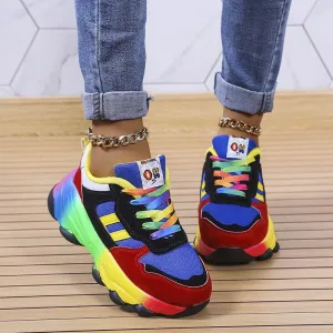 New Outdoor Tênis Feminino Colorful Comfort Shoes