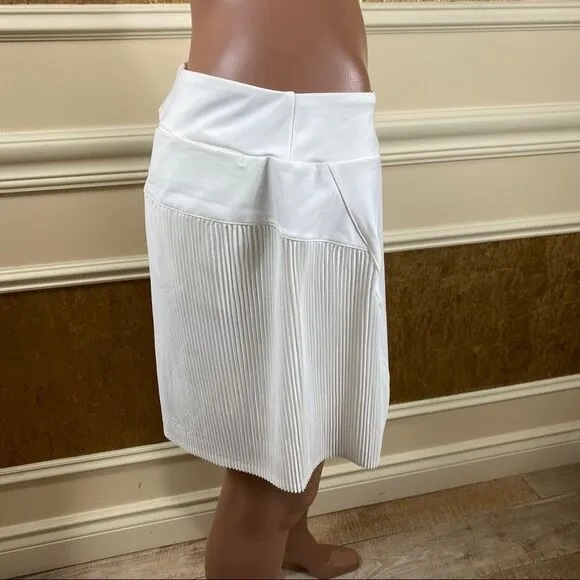 Nike Dri Fit white golf/tennis pleated skirt L