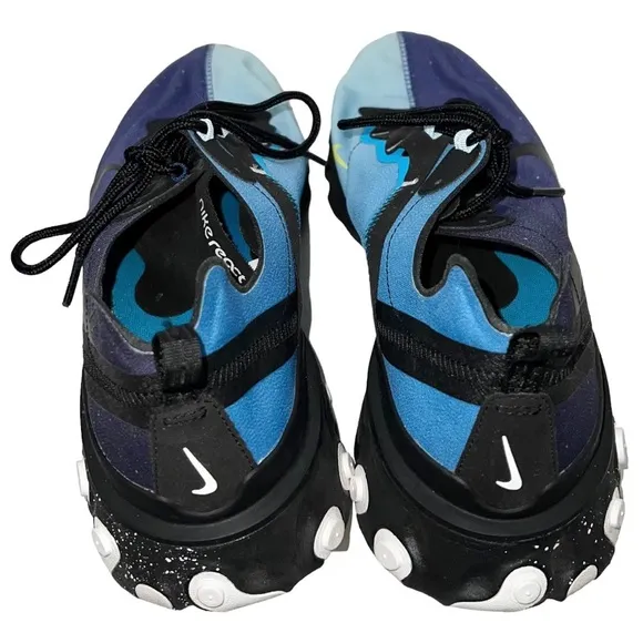 Nike React Element 55 Day And Night Shoes Men’s Size 13 Purple Blue Black