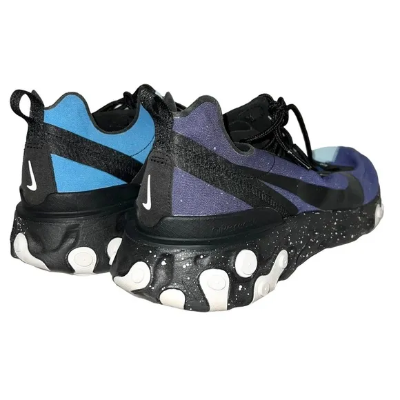 Nike React Element 55 Day And Night Shoes Men’s Size 13 Purple Blue Black