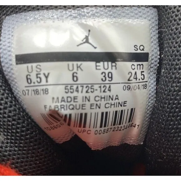 Nike Shoes Size 6.5Y Air Jordan 1 Mid Top Sneakers 554725-124 Blue Red White