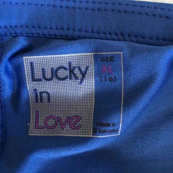 NWT, Blue, Lucky in Love X-Large Tennis Skirt