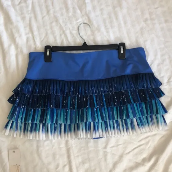 NWT, Blue, Lucky in Love X-Large Tennis Skirt