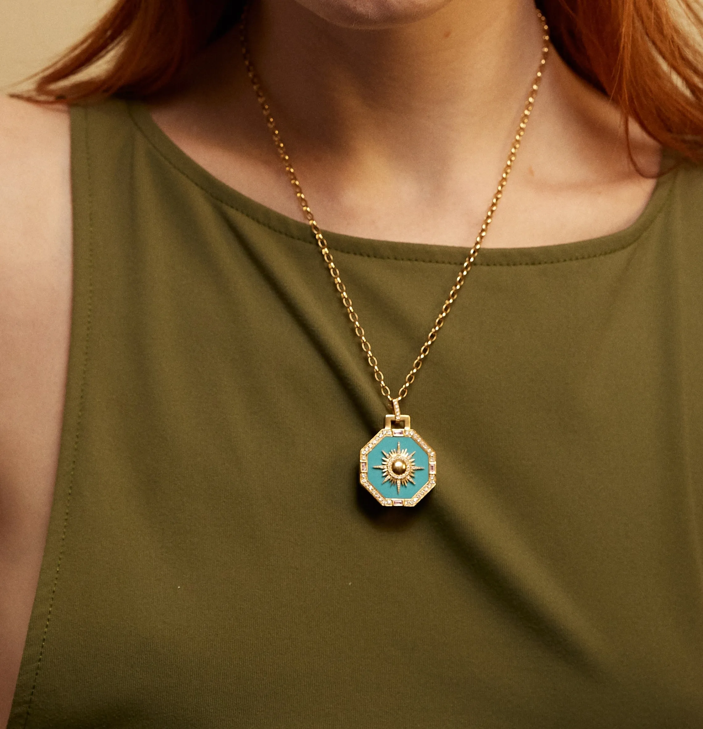 Octagonal Sole Pendant