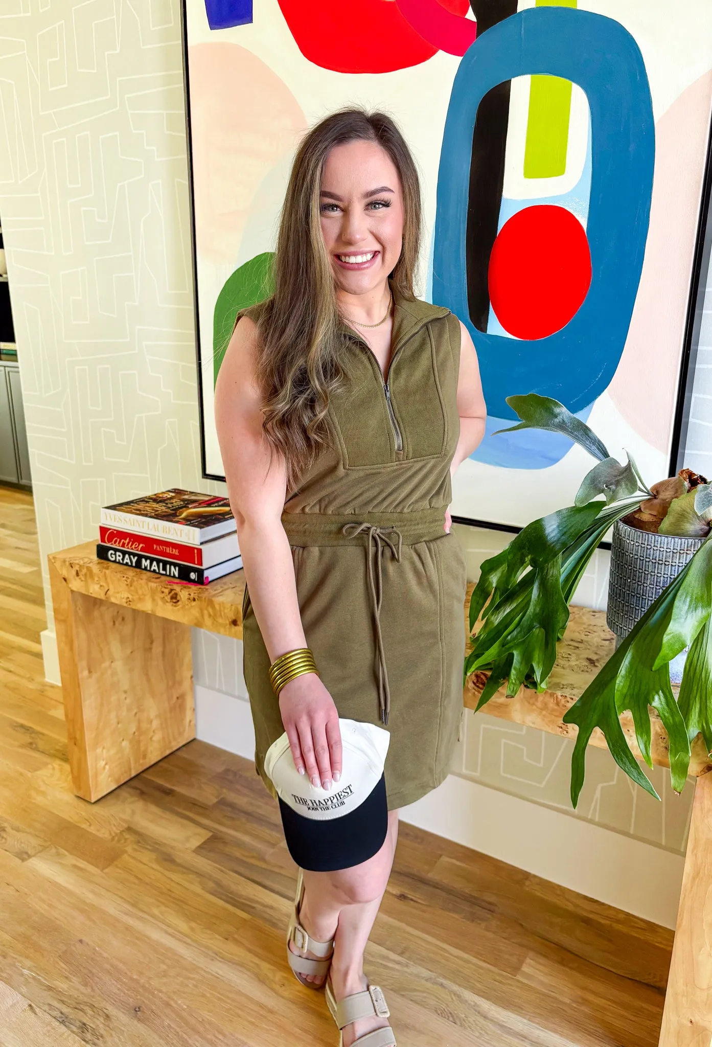 On The Run Dress in Olive